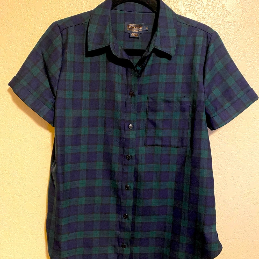 Pendleton Blackwatch Tartan Plaid Shirt